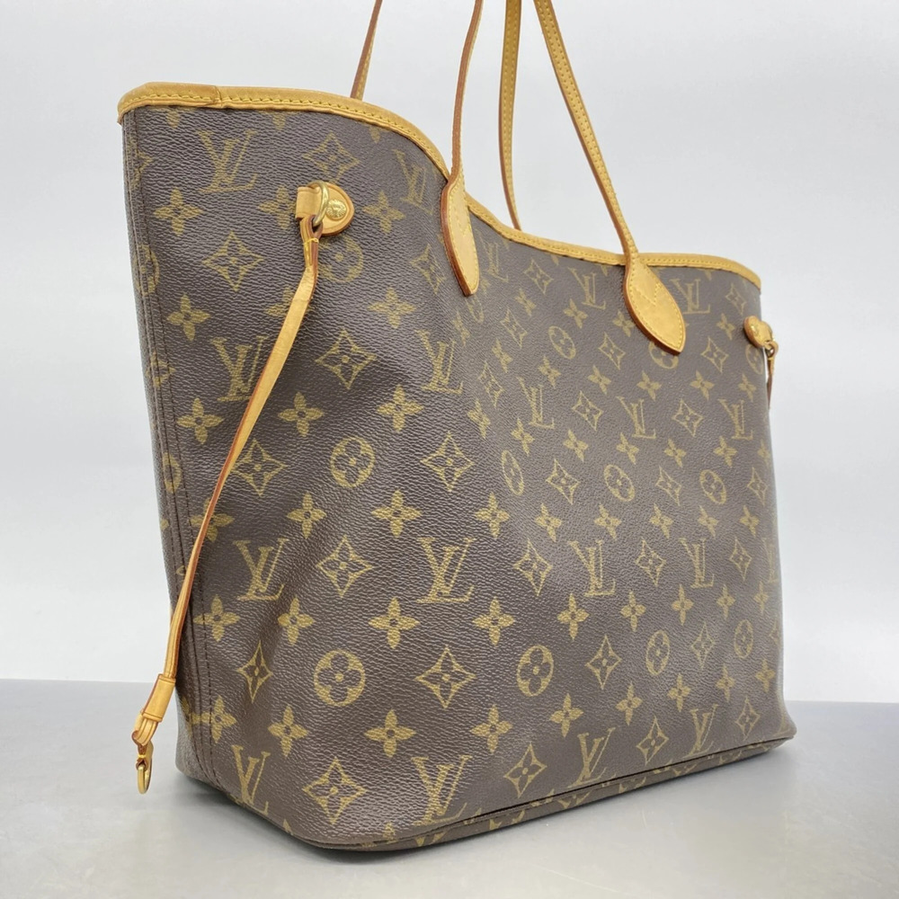 LOUIS VUITTON Brown Monogram Neverfull MM Tote Bag - Picture 2 of 12